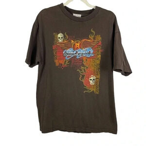 Walt Disney‎ World Aerosmith Brown Two sided size Large